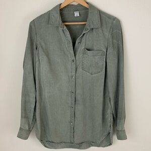 OLD NAVY Chambray Button Down Shirt Size XS